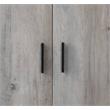 ACME Samiya Wooden 1-Shelf TV Stand with 4 Doors in Gray Oak and Black