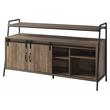 ACME Rashawn Wooden TV Stand with 2 Open Shelves in Rustic Oak and Black