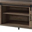 ACME Rashawn Wooden TV Stand with 2 Open Shelves in Rustic Oak and Black