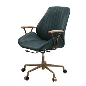 acme argrio office chair in dark green finish