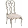 ACME Esteban Velvet Upholstered Side Chair in Ivory
