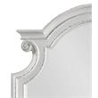 ACME Florian Wooden Arched Frame Mirror with Beveled Edge in Antique White
