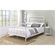 ACME Citron Metal Full Bed with Spindle Headboard and Footboard in White