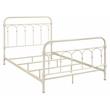 ACME Citron Metal Full Bed with Spindle Headboard and Footboard in White