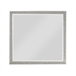 ACME Sliverfluff Rectangular Wooden Mirror in Mirrored and Champagne