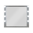 ACME Sliverfluff Hollywood Rectangular Wooden Makeup Mirror in Mirrored