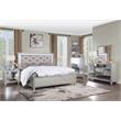 ACME Sliverfluff Wooden Chest with 5 Storage Drawers in Mirrored and Champagne