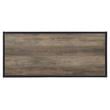 ACME Idella Wooden Coffee Table with 1 Tier Shelf in Rustic Oak and Black