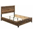 ACME Morales Wooden Storage Eastern King Bed with 2 Drawers in Rustic Oak