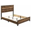 ACME Morales Wooden Eastern King Bed with Panel Headboard in Rustic Oak