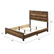ACME Morales Wooden Eastern King Bed with Panel Headboard in Rustic Oak