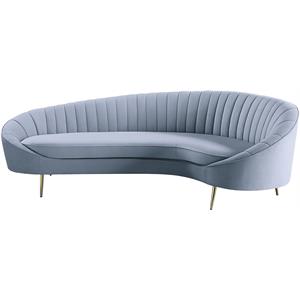 acme ballard sofa  in light gray velvet