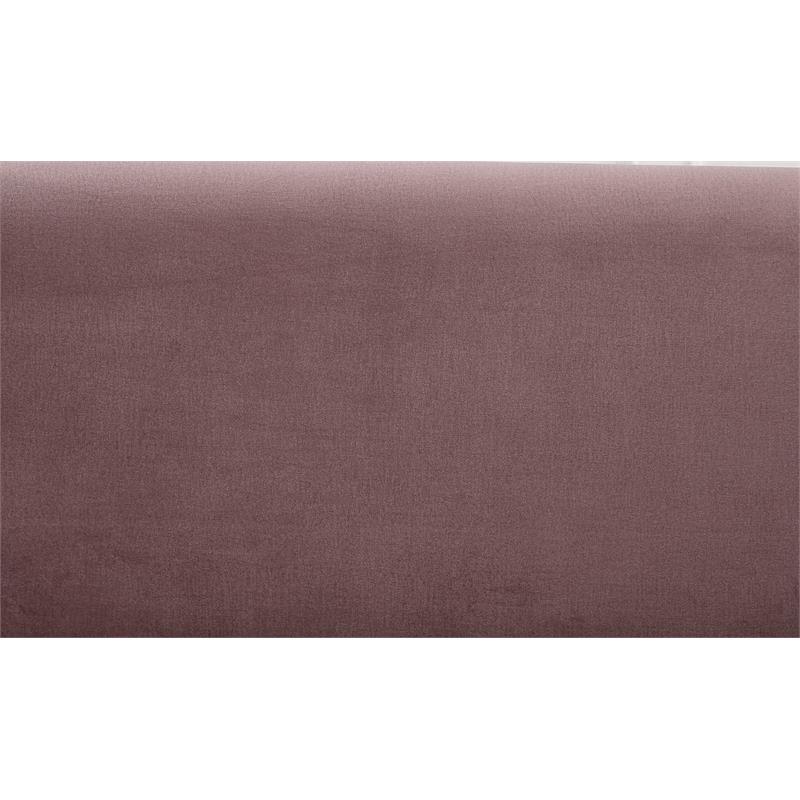 ACME Abey Velvet Upholstery Sofa with Tight Back and Seat Cushion in Pink