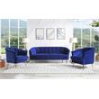 ACME Eivor Tufted Velvet Upholstery Sofa with Recessed Arm in Blue