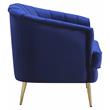ACME Eivor Tufted Velvet Upholstery Sofa with Recessed Arm in Blue