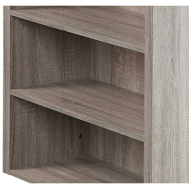 ACME Patwin Wooden Dining Table with Storage Base in Gray Oak and Black