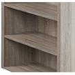 ACME Patwin Wooden Dining Table with Storage Base in Gray Oak and Black