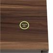 ACME Raceloma Wooden 2-Drawer TV Stand with LED Lighting in Walnut and Chrome
