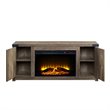 ACME Tobias Fireplace in Rustic Oak Finish