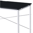 ACME Tennos Vanity Desk in Black & Chrome Finish