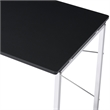 ACME Tennos Vanity Desk in Black & Chrome Finish