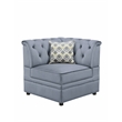 ACME Bois II Sectional Sofa in Gray Velvet