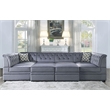 ACME Bois II Sectional Sofa in Gray Velvet
