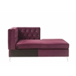 ACME Jaszira Pine Wood and Velvet Upholstered 6-Piece Sectional Sofa in Burgundy