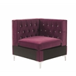 ACME Jaszira Pine Wood and Velvet Upholstered 6-Piece Sectional Sofa in Burgundy