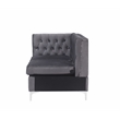 ACME Jaszira Sectional Sofa in Gray Velvet