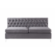 ACME Jaszira Sectional Sofa in Gray Velvet