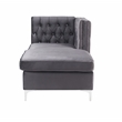 ACME Jaszira Sectional Sofa in Gray Velvet