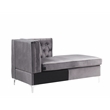 ACME Jaszira Sectional Sofa in Gray Velvet