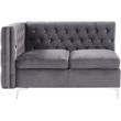 ACME Jaszira Sectional Sofa in Gray Velvet
