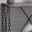 ACME Jodie Console Table in Rustic Oak & Black Finish