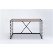 ACME Jodie Console Table in Rustic Oak & Black Finish