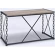 ACME Jodie Console Table in Rustic Oak & Black Finish