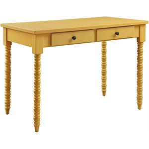 acme altmar console table in yellow finish