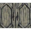 ACME Pavan 4 Doors Wooden Console Table with 2 Shelves Inside in Rustic Gray