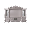 ACME Bently Wooden Entertainment Center with Glass Doors in Champagne Silver
