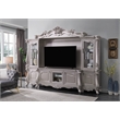 ACME Bently Wooden Entertainment Center with Glass Doors in Champagne Silver