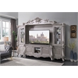 ACME Bently Wooden Entertainment Center with Glass Doors in Champagne Silver