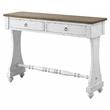 ACME Carminda Wooden Console Table with 2 Storage Drawers in Antique White