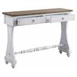 ACME Carminda Wooden Console Table with 2 Storage Drawers in Antique White