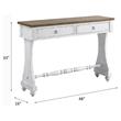 ACME Carminda Wooden Console Table with 2 Storage Drawers in Antique White