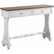 ACME Carminda Wooden Console Table with 2 Storage Drawers in Antique White