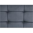 ACME Brantley Tufted Velvet Upholstered Ottoman in Gray and Sandy Gray
