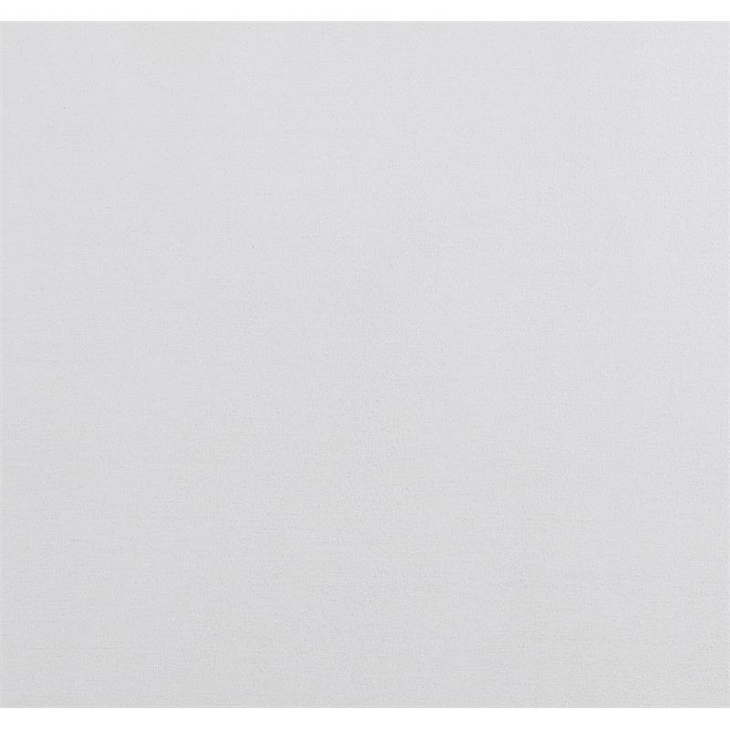 ACME Doris Top Grain Leather Upholstered Eastern King Bed in Vintage White