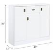 ACME Pagan Wooden Server with Drawer and Adjustable Shelves in White High Gloss