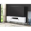 ACME Pagan Wooden TV Stand with Cord Management Hole in White High Gloss